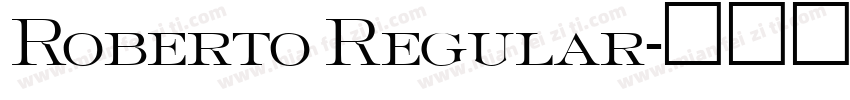 Roberto Regular字体转换